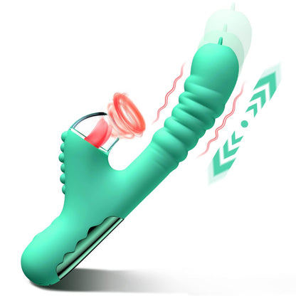 Small Dinosaur Vibrator Telescopic Tongue Sucking Clit Stimulation Vibrator