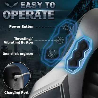 Thursting & Vibrating With Huge Visible Window Oral Male Masturbation