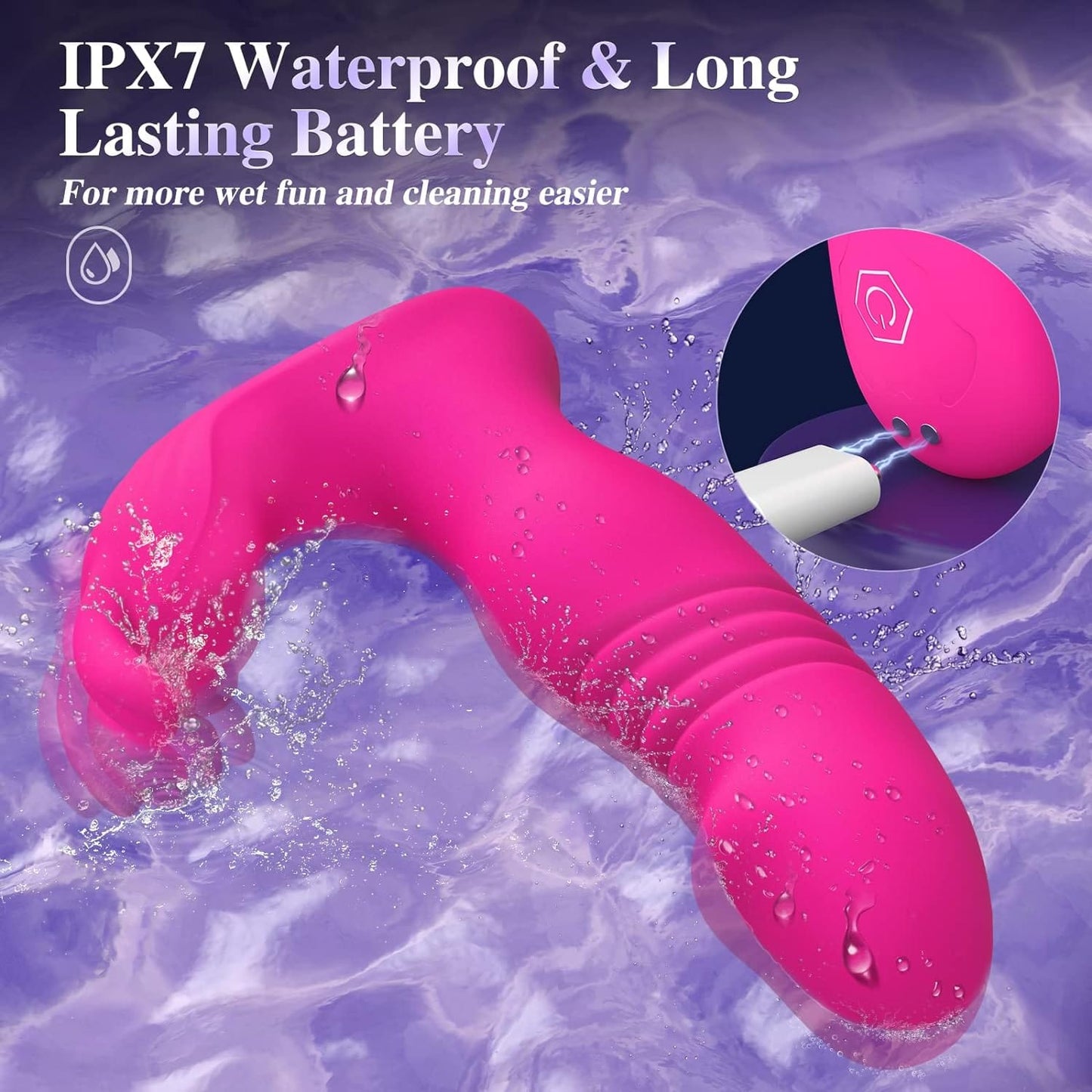 3 In 1 Bunny Wearable Thrusting G Spot Vibrator App Remote Control