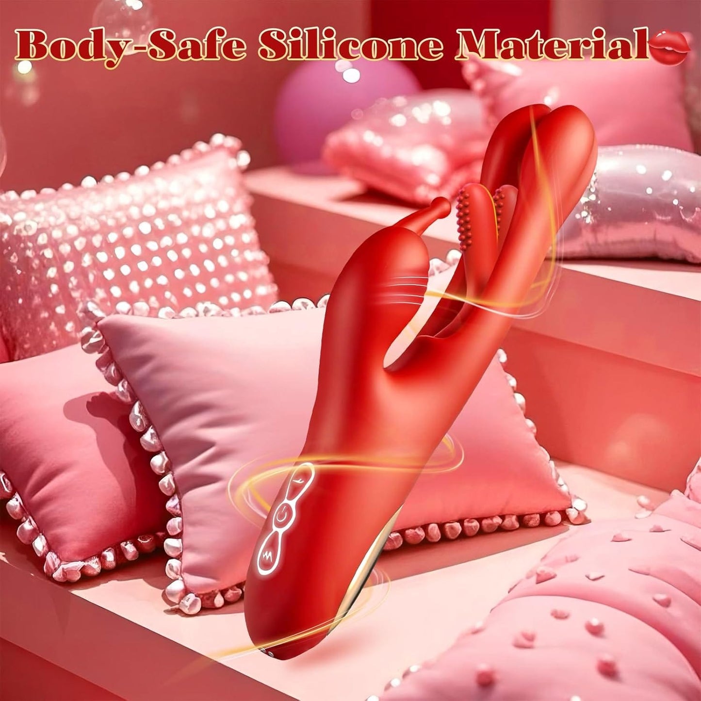 3 IN 1 Rabbit Flapping G Spot Clitoral stimulation Vibrator