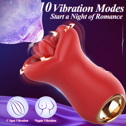 3IN1 Handle Mouth-Shaped 10 Tongue Licking Kissing