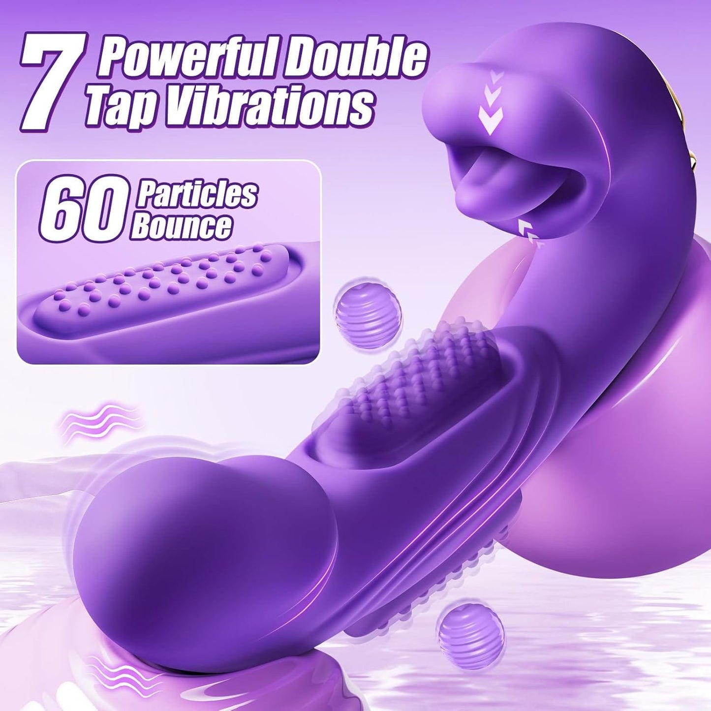 Rose Muncher Mouth Biting Tapping Ultimate Pleasure G Spot Vibrator