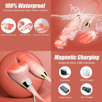 Mushroom 2 Pro Clit Nipple Vibration G Spot Thrusting Vibrator