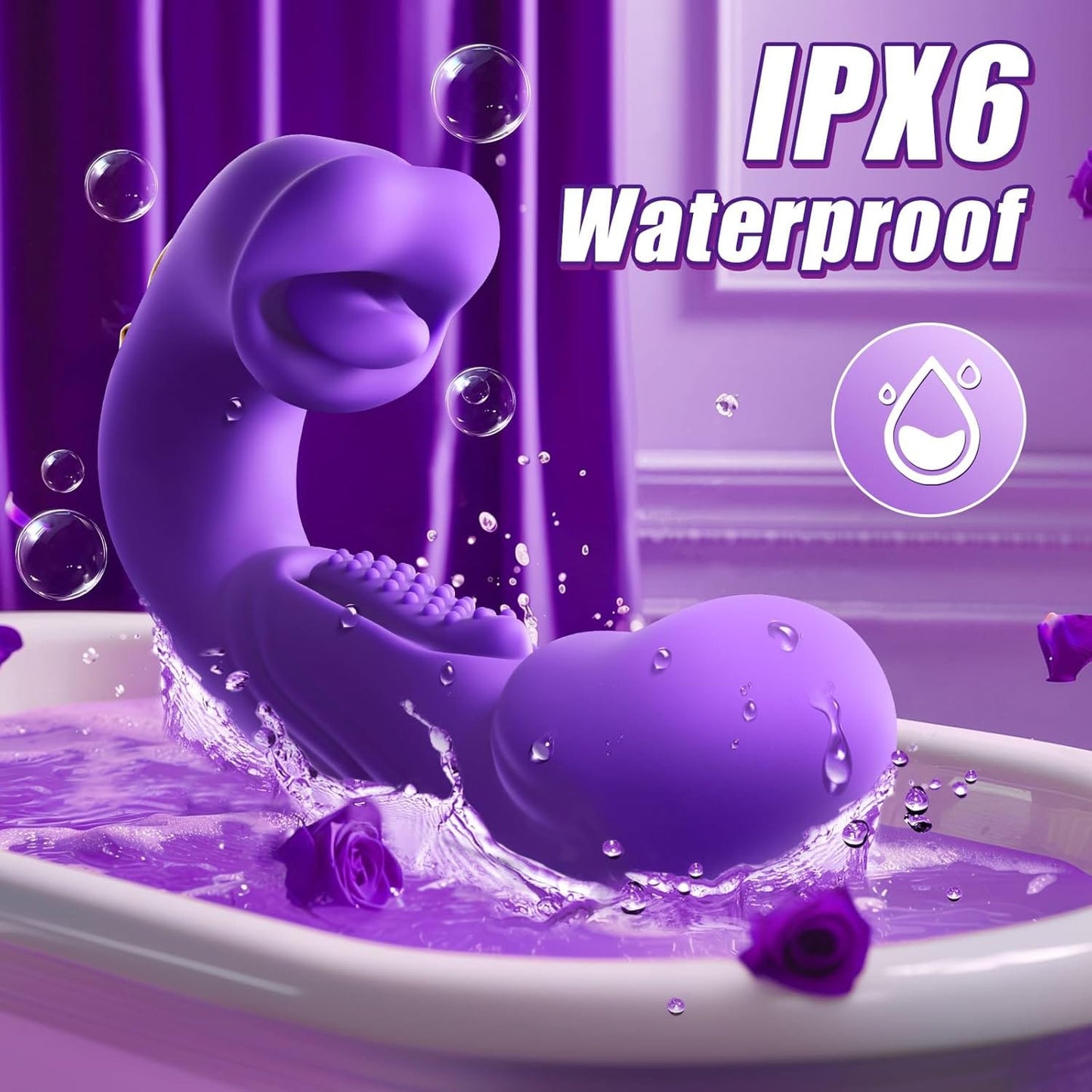 Rose Muncher Mouth Biting Tapping Ultimate Pleasure G Spot Vibrator