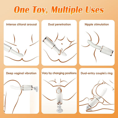 Honey 7 Thrusting Heating Sex Machine Vibrator with Sucker