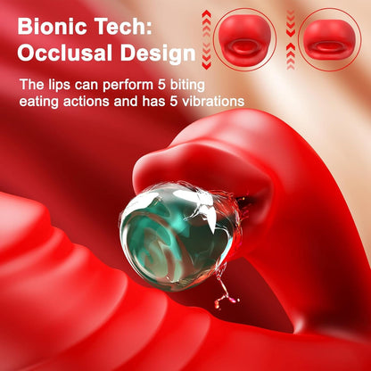 G Spot Vibrators Tongue Clitoral Stimulator Thrusting Dildo