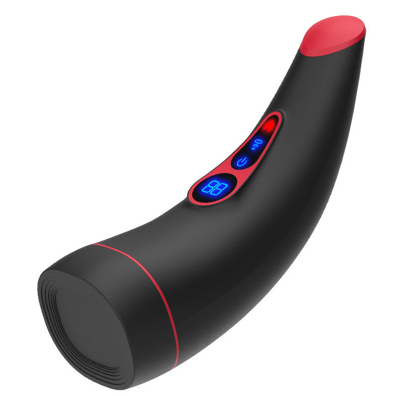 Men's Automatic Piston Telescopic Mouth Sucking Heating Electric Massager