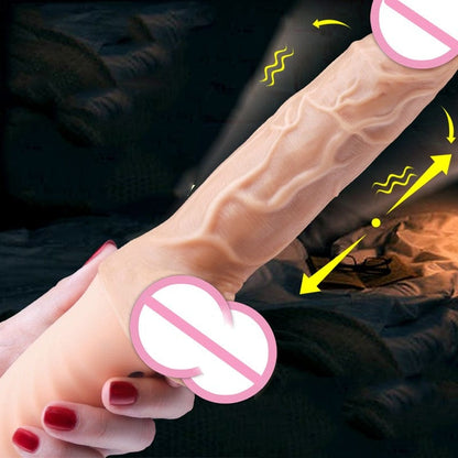 Women Telescopic Cannon King Automatic Vibration Heating Simulation