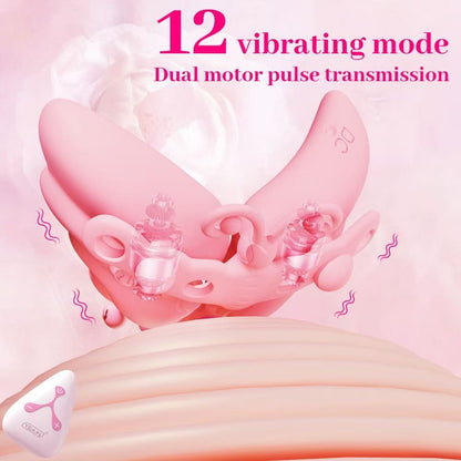 Butterfly Invisible Wearable Nipple Clamp Vibrator