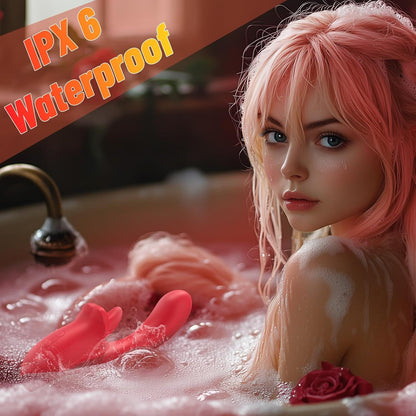 Angel Kiss 4 In 1 Rotating Tongue Licking Vibrating G-Spot Dildo Vibrator