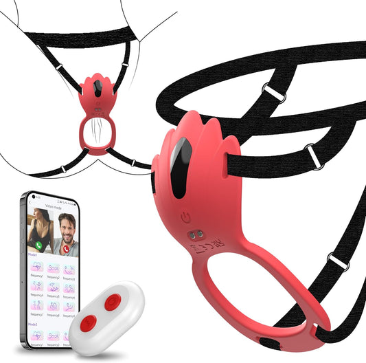Wearable Panty Vibrator Vibrating Penis Ring Clitoral Stimulator 9 Vibration Modes