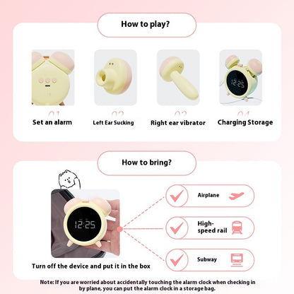 Female Toys clock Alarm Sucking  vibrator APP Remote Control