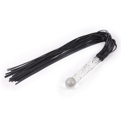 Silicone Sexy Crystal Glass Whip Toy
