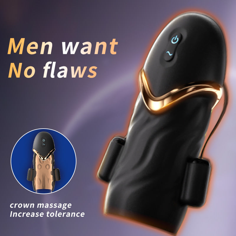 Electric Automatic Penis Training Device with Vibration for Men, Male Masturbation Toy