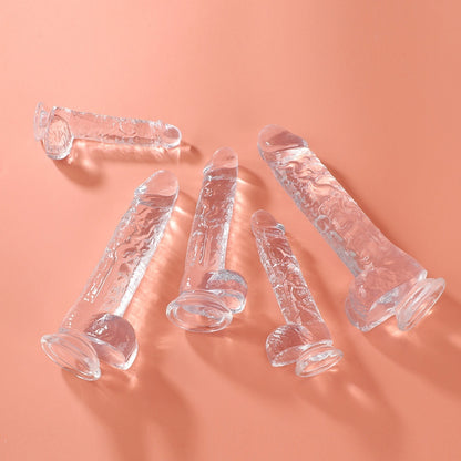 Seven Models Full Series Transparent Female Dildo