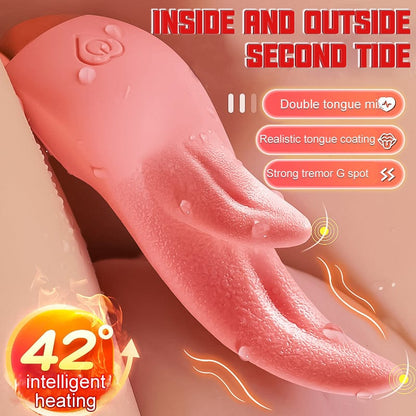 Tongue Licking Female Second Tide Masturbation Vibrator