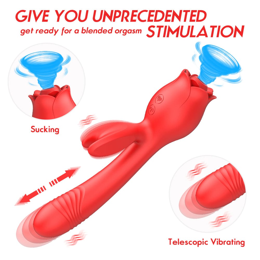 Rose Vibrator G Spot Clitoral Stimulator