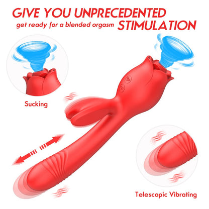 Rose Vibrator G Spot Clitoral Stimulator