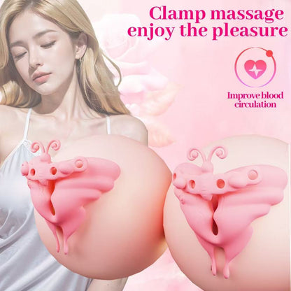 Butterfly Invisible Wearable Nipple Clamp Vibrator