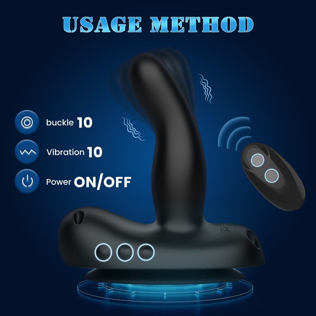 Mini Saddle G Spot Prostate Vibrator With Suction Cup & Panty