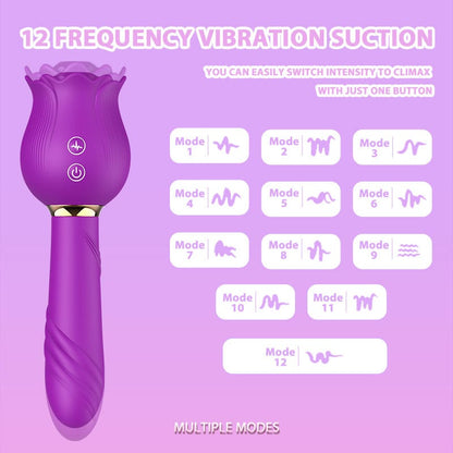 Rose Shaker Sucking Jump Egg Adult Toy G-spot Masturbation Device for Women