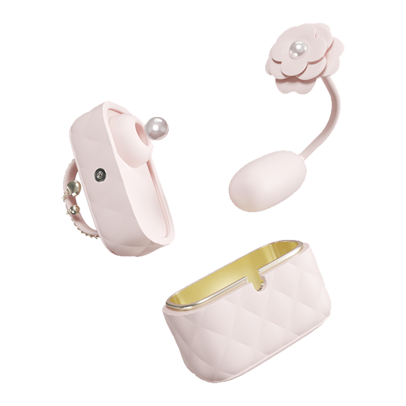 Cute Purse Split Suction Vibration Egg Clitoral G-spot Vibrator