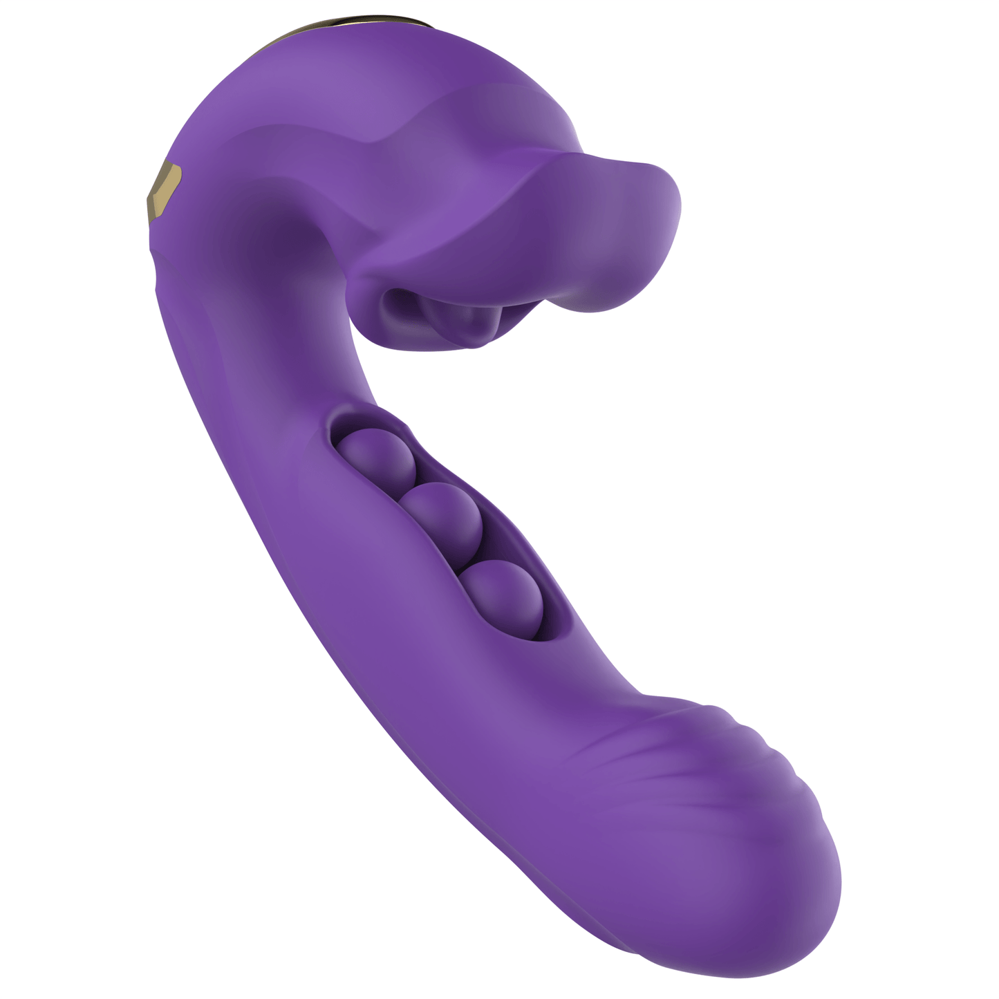Rose Muncher Clitoris Biting Rolling Ball G Spot Vibrator