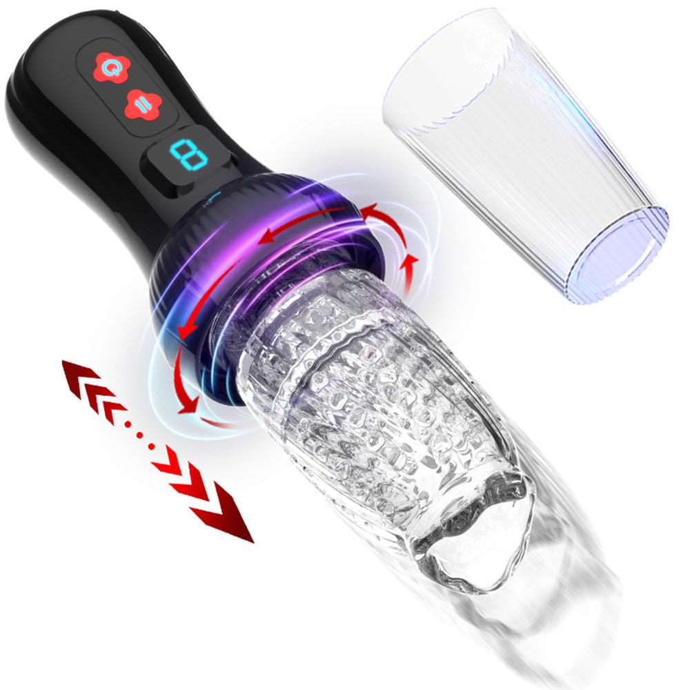 Gawk Gawk 6000 4.0 Version Torch 9 *9 Thrusting Rotating Penis Stroker Male Rose Toy