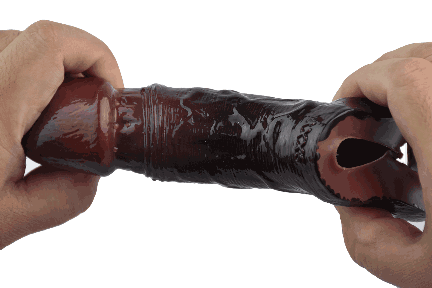 Male simulated penis hollow penis cover bold and lengthened