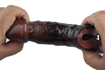 Male simulated penis hollow penis cover bold and lengthened