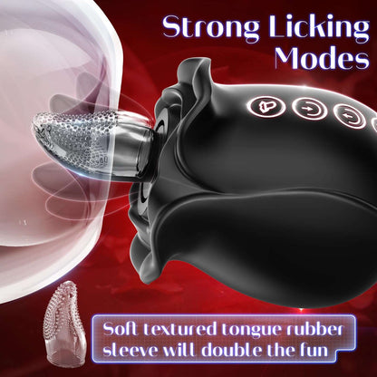 3 in 1 Sucking &Licking Rose Vibrators