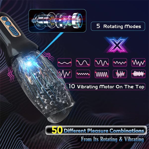 Gawk Gawk 3000 MAX Rotating Vibrating Telescopic Blowjob Masturbator