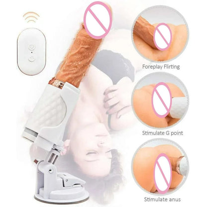Automatic Telescopic Gun Women Vibrating Sex Machine