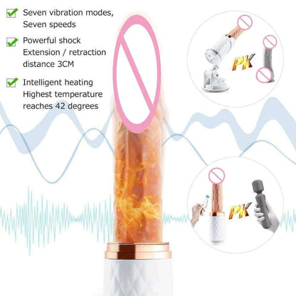 Automatic Telescopic Gun Women Vibrating Sex Machine