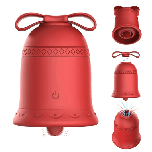 Christmas Tongue Licking Sucking Vibrator APP Controlled Clitoral Stimulator for Women