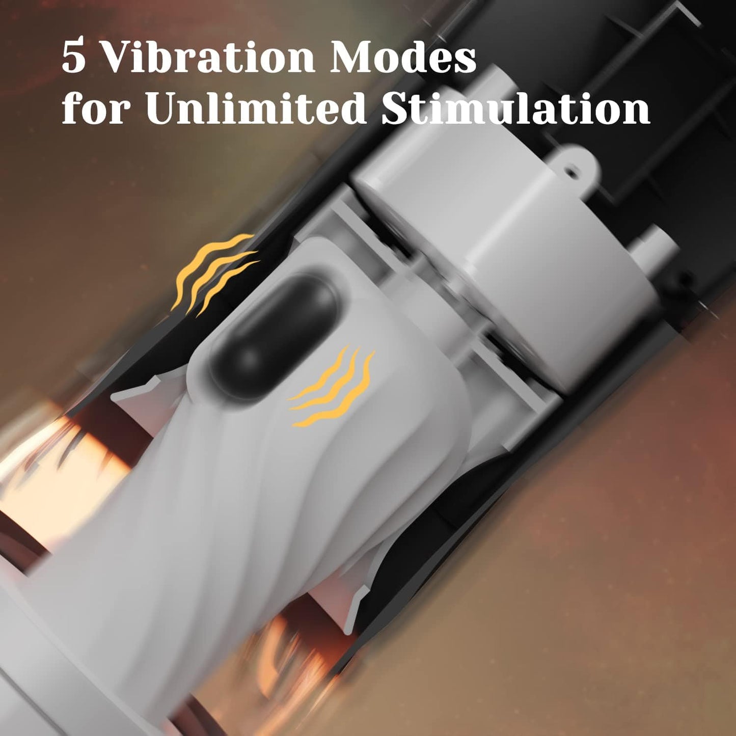 Rocket 3d Realistic Textured Electric Stroker With 5 Thrusting Rotating Modes