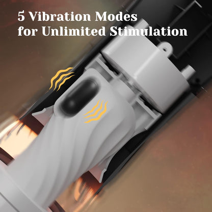 Rocket 3d Realistic Textured Electric Stroker With 5 Thrusting Rotating Modes