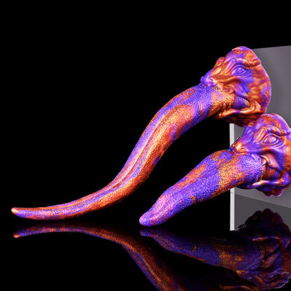 Extra Long Platinum Silicone Simulation Tongue Alien Demon Tongue Licking Masturbation Penis Men and Women Flirting Anal Plug