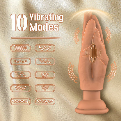 Finger Shaped Vibrating Anal Plug Fantasy Dildo Plug