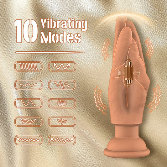 Finger Shaped Vibrating Anal Plug Fantasy Dildo Plug
