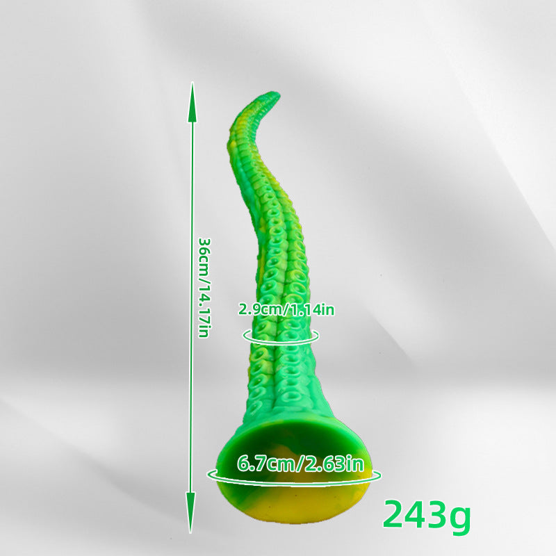 Colorful Octopus Anal Plug Whip – Extra-Long Deep Insertion Expander for Men & Women, SM Anal Toy