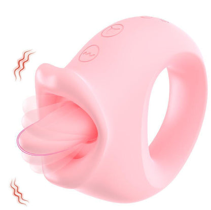 Red Cufflinks Honey Tongue Women's Vibrating Tongue Licking Masturbation Device