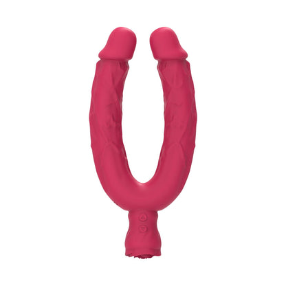 Double Ended Vibrating Rose Dildo Anal Dildo with 10 Vibrating Modes