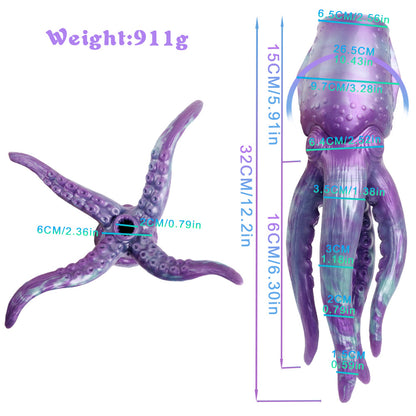 Octopus name deep-sea giant Cthulhu aircraft cup, alternative masturbation, dual-purpose tentacles, anal plug, silicone