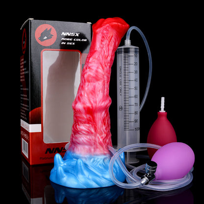 Silicone Dildo with Suction Cup & Lifelike Ejaculation