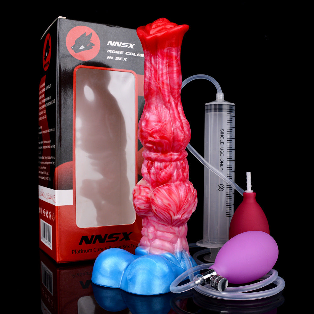 Silicone Dildo with Suction Cup & Lifelike Ejaculation