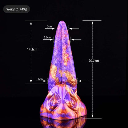 Extra Long Platinum Silicone Simulation Tongue Alien Demon Tongue Licking Masturbation Penis Men and Women Flirting Anal Plug