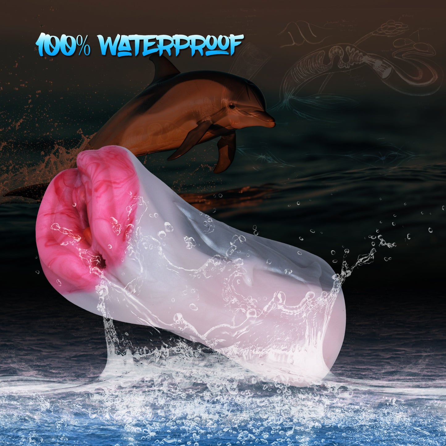 Dolphin name device animal simulation yin anal male masturbation aircraft cup special-shaped silicone inverted mold