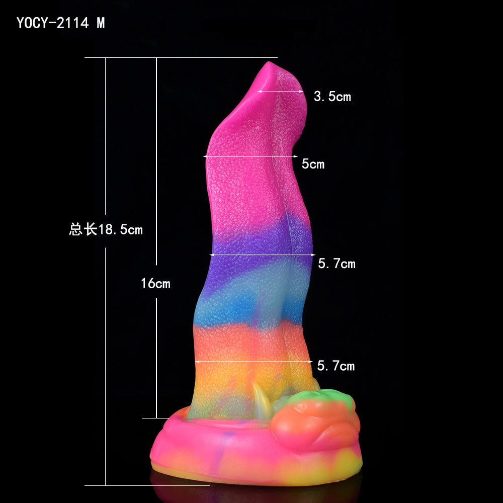 Animal Simulation Tongue Alien Masturbation Dildo Luminous Anal Plug Silicone Tongue Licking Dildo