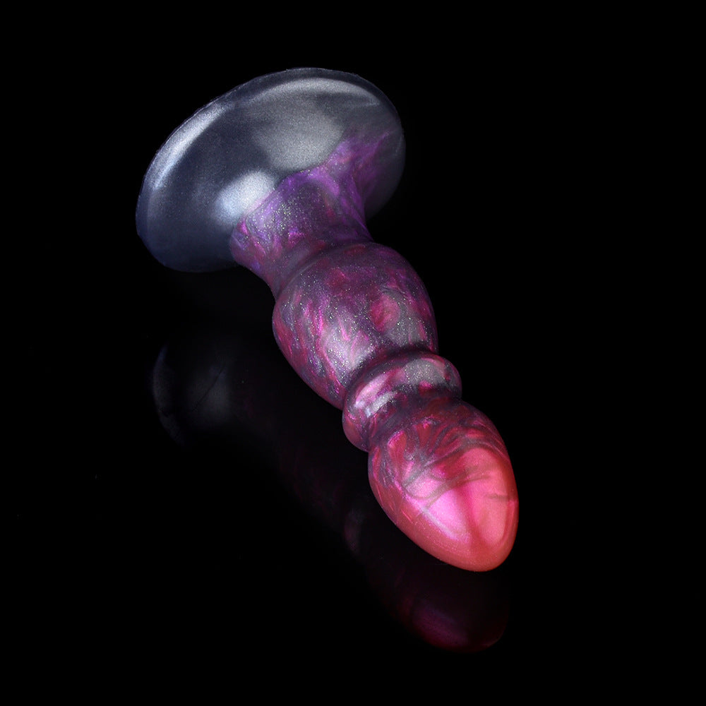 Liquid Silicone Backyard Masturbation Going Invisible Wearing Orgasm Sex Toys Small Anal Plug